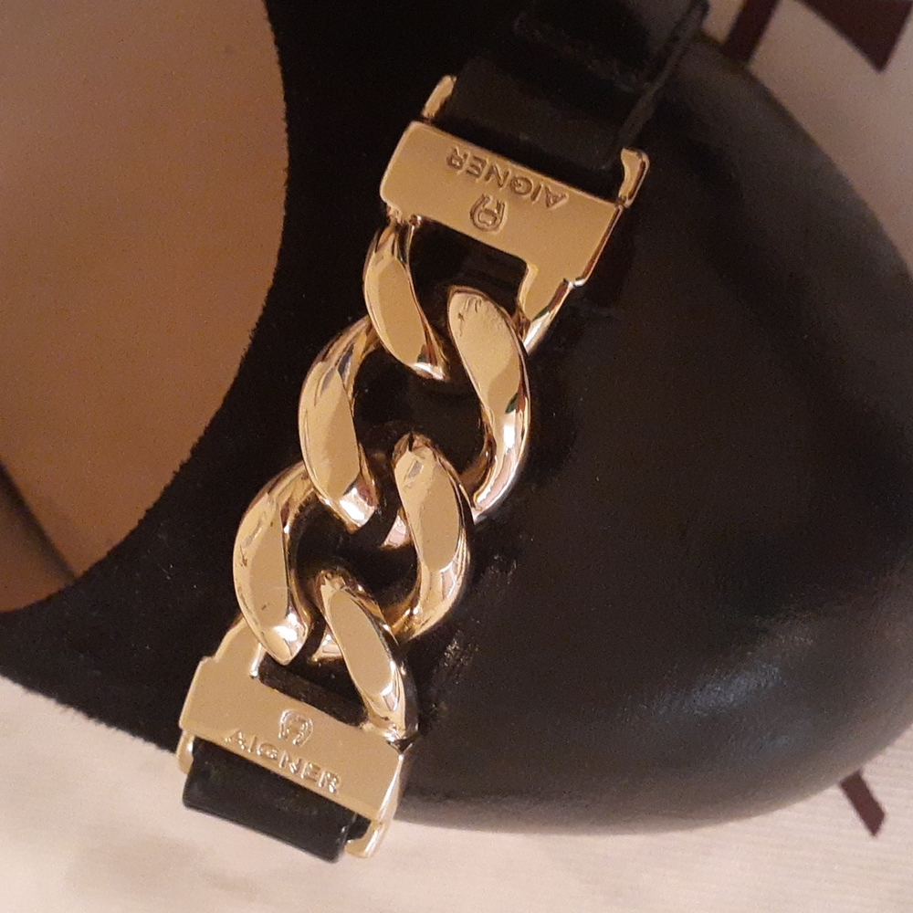 Etienne Aigner Suede pumps blk Sz. 39 (8.5 US) - Picture 5 of 8